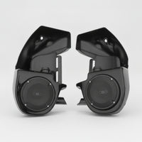 Motorcycle Lower Fairing with Speaker Enclosures Black Lower Fairing with Speaker Enclosures Glossy for Front Guard Mounting