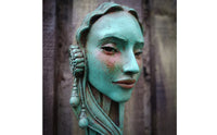 Wall Sculpture Sculptural Head Sculpture Decorative Wall Plaque for Studio