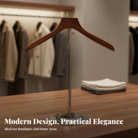 Horizontal Bar Clothing Stand Adjustable Shirt Display Stand Stable Base Vendor T-Shirt Display for Boutique Owners, Commerce Show