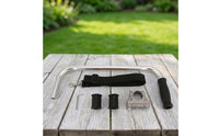 Adjustable String Trimmer Handle with Clamp Ergonomic Vegetation Eater Handle with Bracket Clamp Sturdy Attachment Long-Lasting for Landscapers