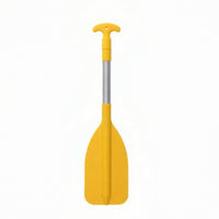 Aluminum Alloy Shaft Kids Paddle Plastic Blade Water Paddle Lightweight for Rafting, Boating