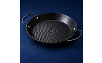 Base Round Stainless Steel Frying Pan Flat Wide Surface Shallow Nonstick Pan Induction Ready Double Loop Handle Skillet Easy to Clean for Stovetop