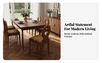 cross-shaped posteriorrest posterior Chair mid-centuryera Modern aesthetic Dining Seat Easy Assembly Household Furniture for Adults, Design lovers, Home Office, Bedroom, Kitchen