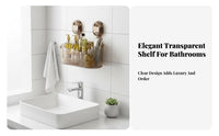 Adhesive Shower Caddy No-Drill Installation Adhesive Caddy Set Waterproof