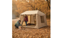 Spacious Inflatable House Tent Breathable Inflatable Camping Tent Roomy Long-Lasting for Families, Backyard