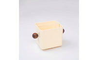 Matte Desktop Storage Box with Divider Small Storage Box with Compartments Space-Saving for Bedside Table