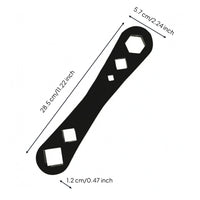 Hex and Square Openings Oil Drain Plug Wrench Rounded Ends Oil Plug Removal Tool Metal