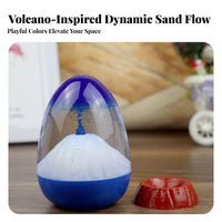 Mountain Eruption Hourglass Creative Design Mountain Eruption Egg Unique Gift Volcanic Motion Bubbler for Students, Adults, Desktop, Study Room