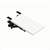 No-Drill Desk Extension Board with Clamp Ergonomic Clamp-on Desk Extender Collapsible Foldable Keyboard Shelf Long-Lasting for Students