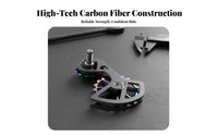 Carbon Fiber Derailleur Frame Ceramic Bearings Oversized Pulley Wheel System Oversized Guide Wheel Frame Lightweight