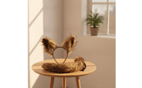 Animal Ear Headband with Tail Artificial Wolf Ears Headband Pointed