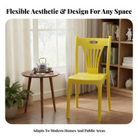 Stackable Armless Side Chair Easy to Clean Armless Monobloc Chair adaptable nesting Seat Space-Saving for Homeowners, Business Owners, event Planners, Night marketplace, Dining Room, Office, Offices