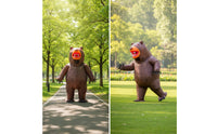 Inflatable Bear Costume Full Body Bear Character Costume Oversized Inflate Jumpsuit for Adults