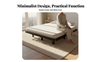 Floating frame Bed Headboardless Bedroom Furniture Minimalist Aesthetic for partners, Homeowners, Apartment, Guest Room
