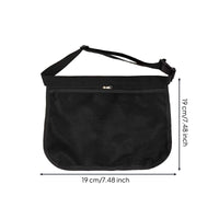 Ball Bag with Mesh Panel Handsunrestricted Ball Bag with Mesh Pocket Sports Gear Pouch with Waist Strap Zippered for Coaches