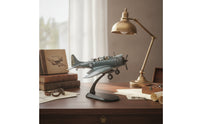1/72 Scale SBD Dauntless with Display Stand Diecast Douglas SBD Dauntless Collectible Dive Attack Aircraft Model with Display Stand Detailed for Collectors