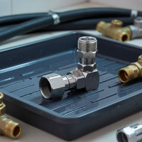 M22 Stainless Steel Rotating Adapter Heavy Duty 360 Degree Rotating Adapter Leak-Resistant Hose Connector for Driveway Cleaning