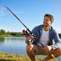 Soft Tail Rock Fishing Rod Set - Shore Casting Raft Rod, Long Throw Sea Rod, Carbon Fiber Ultra-Light Fishing Pole