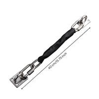 Door Security Chain Stainless Steel Door Chain Guard Hardware Anti-Forcing Heavy Duty for Homeowners, Front Doors, Hotel Rooms