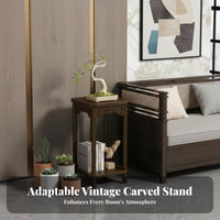Traditional Chinese and aesthetic Tiered Wooden plant stand Freestanding Multi-Tiered Plant Stand Indoor & Outdoor Use Planter Holder Space-Saving for Gardeners, household owners, Living Room, Balcony, Indoors, Garden