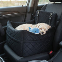 Dog Seat with Leash Padded Car Dog Bed with Leashes Cozy for Cats, Pet Hospital Visits