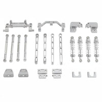 Metal 4-Link Shock System Kit Easy Installation Front Rear Link Rod Set CNC Machined RC Crawler Shock System Links for Hobbyists