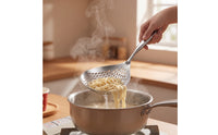 Noodle Strainer Ladle Easy to Clean Strainer Ladle Rustproof Skimmer Spoon