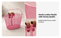 Adjustable Straps Metal Mesh Basket Buckle Fasteners Metal Wire Bike Basket
