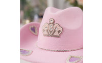 Rhinestone Cowboy Hat Western-Style Cowboy Hat with Rhinestones Wide-Brim for Partygoers, Cosplayers, Costume Parties, Photo Shoots, Festivals