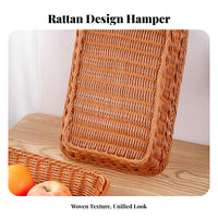 Woven Food carrier Rattandesign Display Tray Easy to Clean for pastry chefs, Homeowners