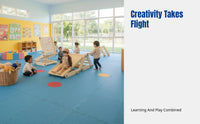 Indoor Climbing Frame for Children, HDPE Slide, Multi-Functional Playset, Space-Saving Foldable Design