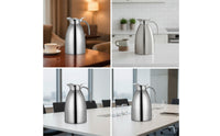 Coffee Carafe with Push Button Lid Rustproof Thermal Carafe Thermal Pitcher with Handle for Caterers
