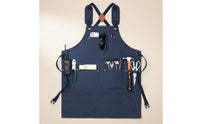 Oil-Proof Heavy Duty Canvas Apron Waterproof Adjustable Bib Apron with Pockets for Gardeners, Woodworkers, Kitchen, Restaurant, Garage