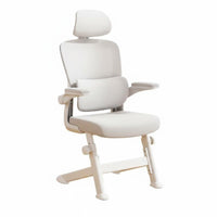 Ergonomic Design rotating Task Chair with Flip-up Arms Height Adjustable Computer Seat Breathable spinerest Office Furniture for Teenagers, Students