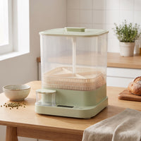 Bean Sprout Machine Smart Bean Sprouter Automatic Sprouter with Water Tank Transparent Three-Layer Sprout Maker Countertop