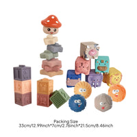 Press Building Blocks Soft Stacking Blocks   Bath Stacking Toy for Infants, Young Children, Bath Time