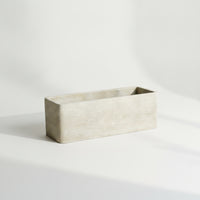 Slim Long Rectangular Planter Box Modern Ribbed Planter Stylish Trough Elegant for Windowsill, Balcony, Tabletop