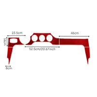 5 Pieces Instrument Panel Trim Sticker Decorative Dashboard Trim Sticker Stylish for Automotive Enthusiasts