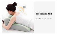 Multi-Purpose Prone Lying Pillow Versatile Use Stomach Sleeping Support Pillow Body-Contouring for Lounging, Reading