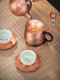铜壶铜茶壶烧水壶纯铜泡茶煮茶专用紫铜手工电陶炉户外围炉小铜炉