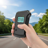 High Precision Breath Alcohol Analyzer Fast Results Digital Alcohol Tester Hygienic Detachable Mouthpiece Testing Device for Drivers