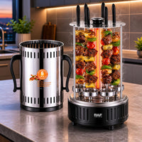 Stainless Steel Vertical Skewer Grill Two-Voltage Voltage Electric Skewer Grill Compact Cooking Appliance