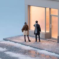 Winter Attire Miniature Figures Miniature Scene Ready 1:64 Scale Figure