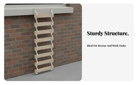 Fast to Deploy Rope Ladder Solid Rungs Fire Escape Ladder Long-Lasting Multi-Purpose for Firefighters, Building Residents, High-Ascent Buildings, Boats, Balcony, Office