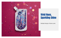 Glow Gel, Party Makeup for Face, Skin, Hair, Densely Packed Sequins, Easy Application