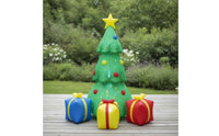 Lighted Inflatable Christmas Tree Outdoor Christmas Inflatable Tree Tall Yard Decoration Giant for Lawn, Porch