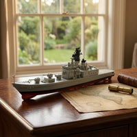 Shirane-Class Ship Model Nautical Helicopter Escort Ship Model Compact for Desk