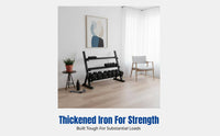 Dumbbell Rack, Multi-Functional Storage Stand, Home Gym Equipment, Barbell Holder, Weight Plate Organizer, Space-Saving Design