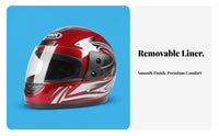 Full-Coverage Headgear Removable and Washable Liner Full Face High-Impact-Deflective Outer Covering Secure Headwear for Adults, Commuting
