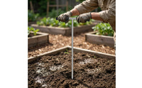 Stainless Steel Soil Rod Rod Adjustable Soil Rod Insulated Septic Tank Detector Tool 3-Section for Landscapers, Gardeners, Landscaping, Gardening